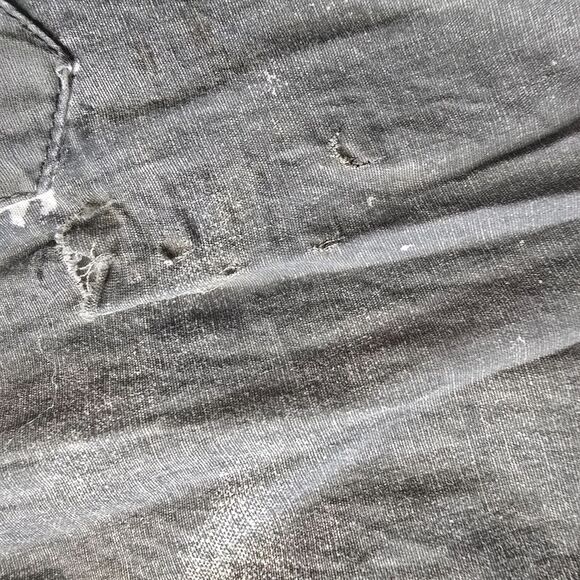 Roar Shirt Men's Small Bleached Gray Embordered Wings Conquer Y2K Button Down - Picture 12 of 16